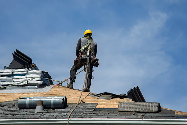 Professional Roofing technician working in Davenport, CA